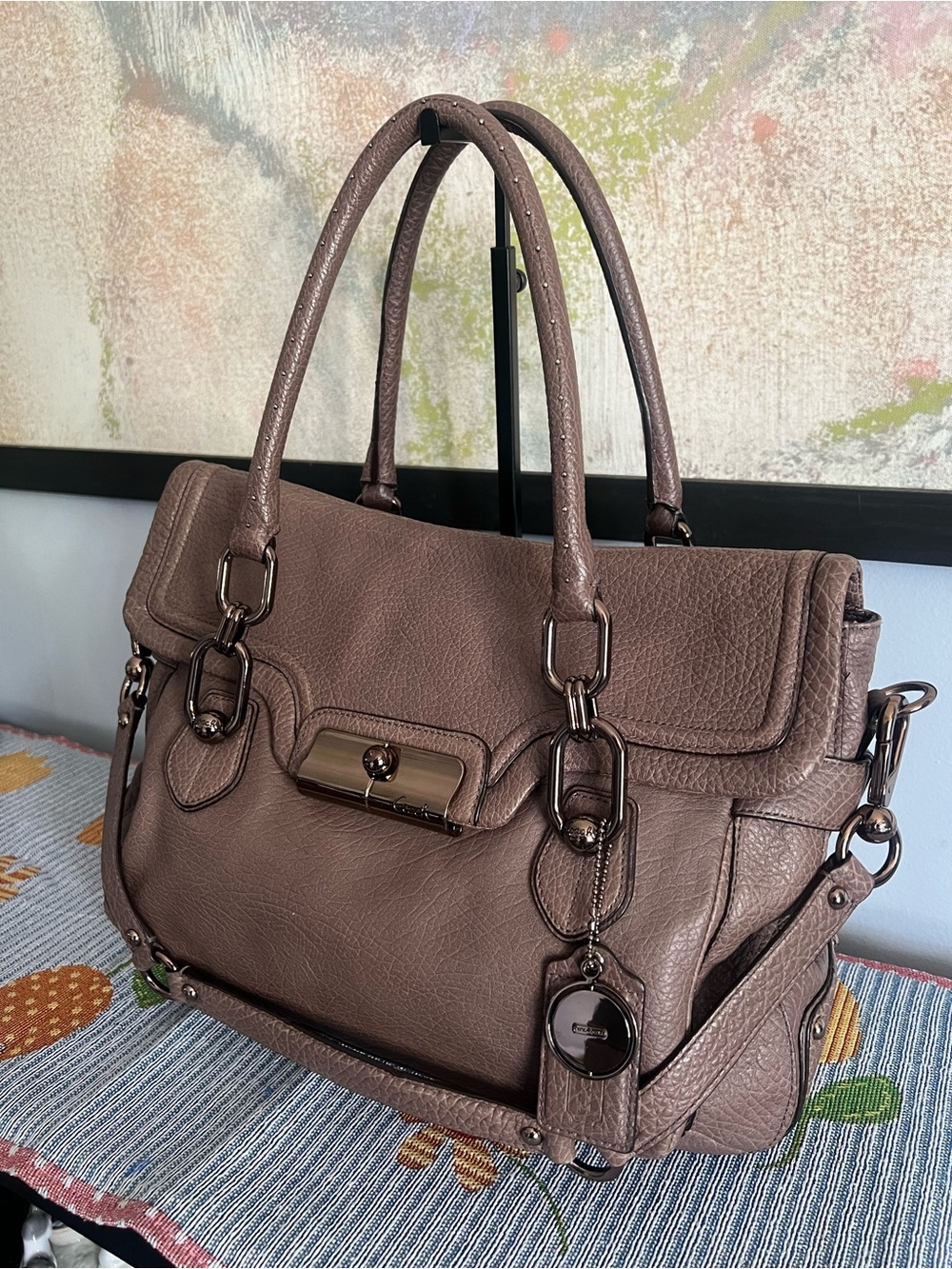 RARE Coach Kristin Leather Carryall/ Satchel 2011 EUC